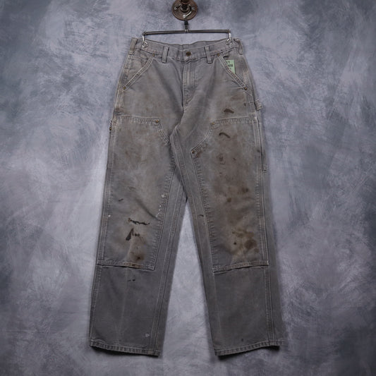 00s Grey Carhartt Double Knee Carpenter Work Pants 5060