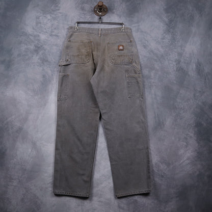 00s Grey Carhartt Double Knee Carpenter Work Pants 5060