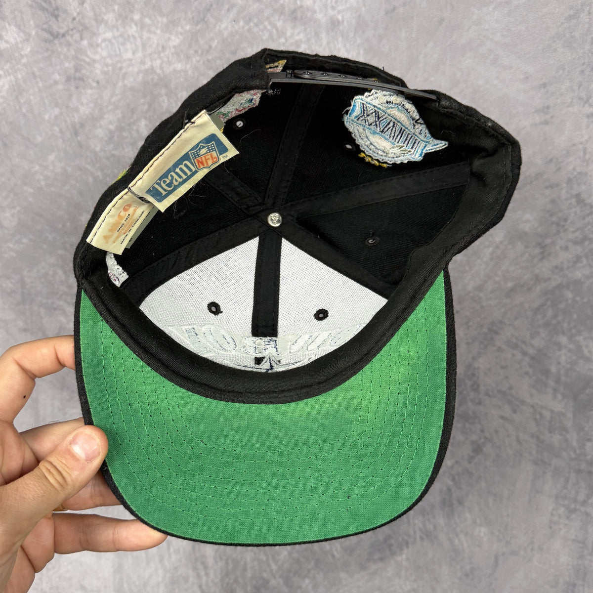 90s Black Dallas Cowboys Annco Super Bowl Champions Snapback Hat 6806
