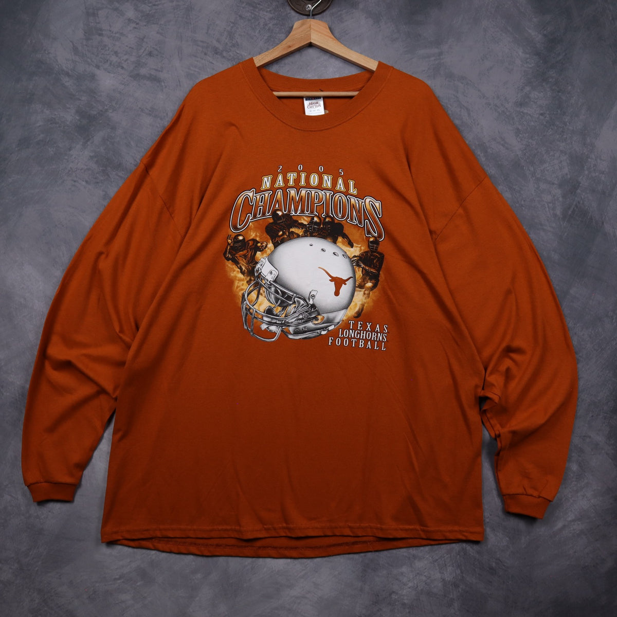 2005 Orange Texas Longhorns National Champions Long Sleeve Shirt 5840