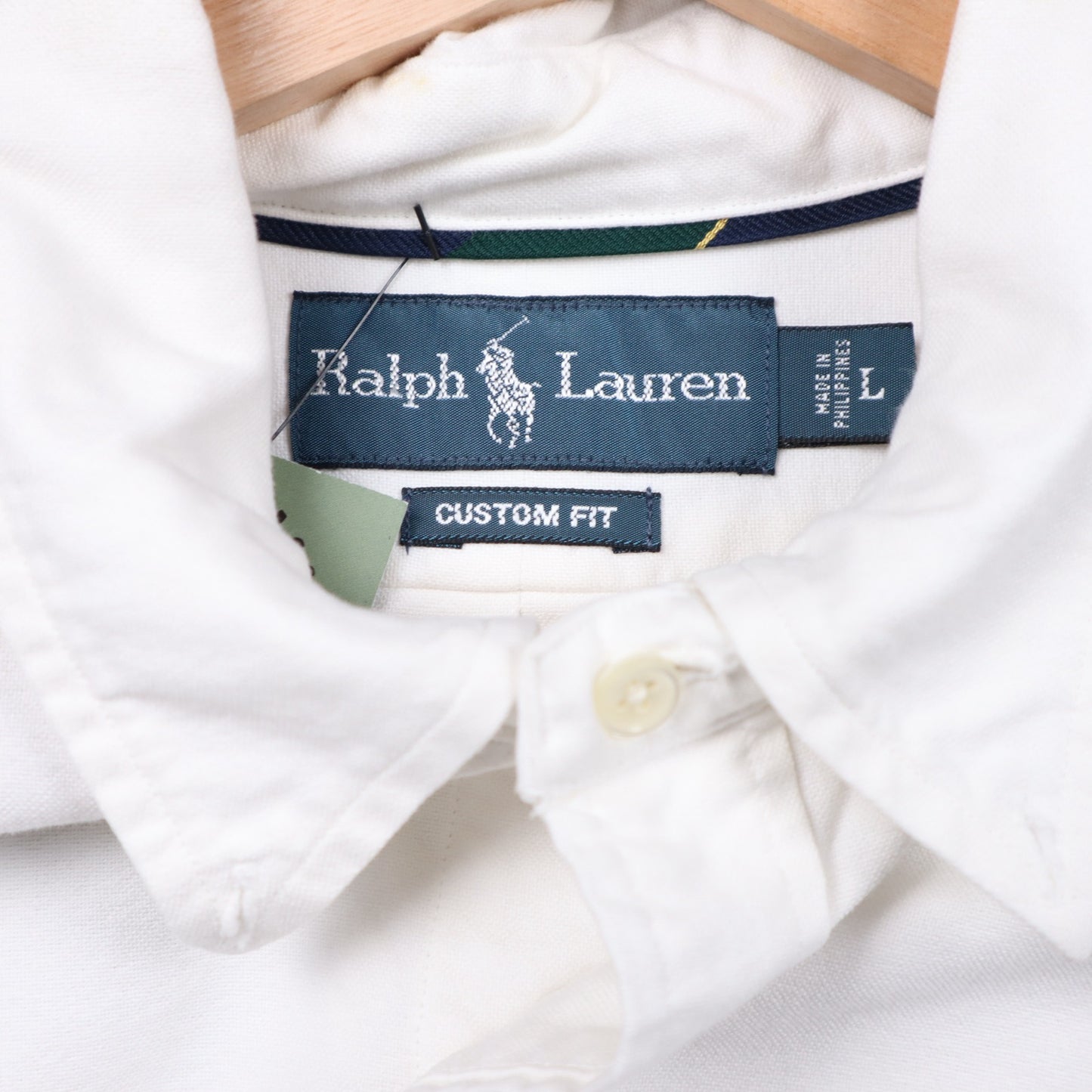 90s White Polo Ralph Lauren Crest Button Up Shirt 5545