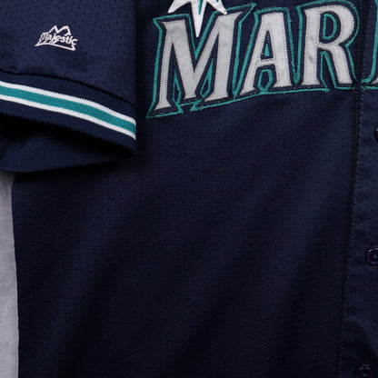 90s Navy Seattle Mariners Majestic Jersey 5610