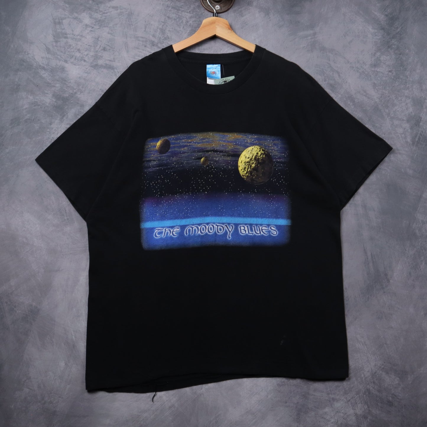 90s Black The Moody Blues Time Traveller Shirt 5368
