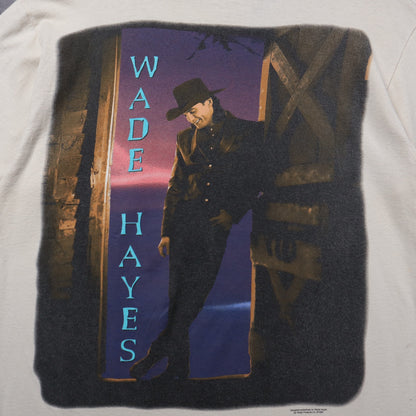 1996 White Wade Hayes On A Good Night Tour Shirt 5443
