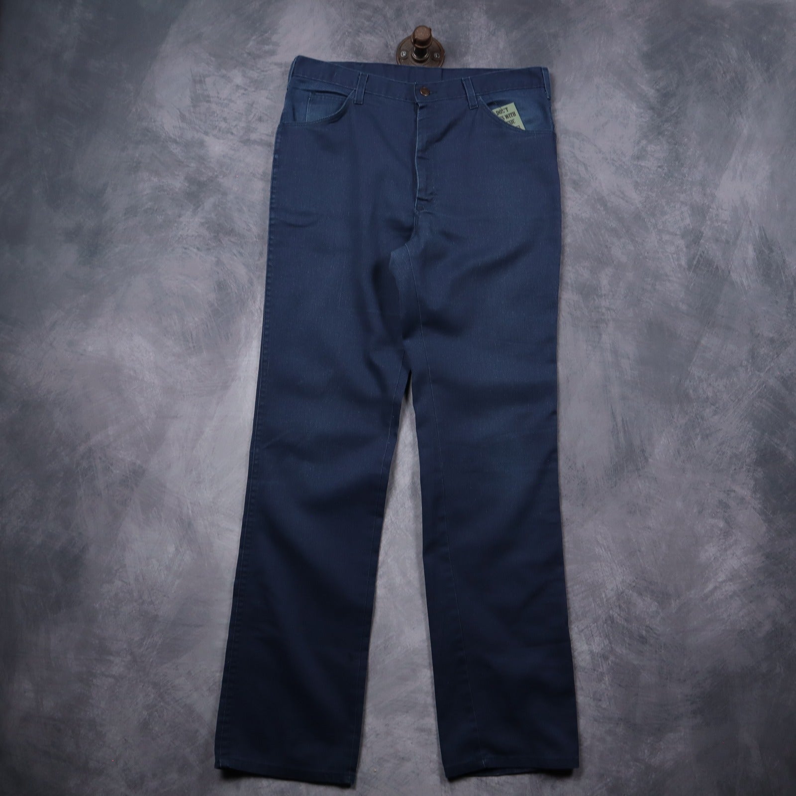 70s Navy Blue Dickies Boot Cut Work Pants 5262