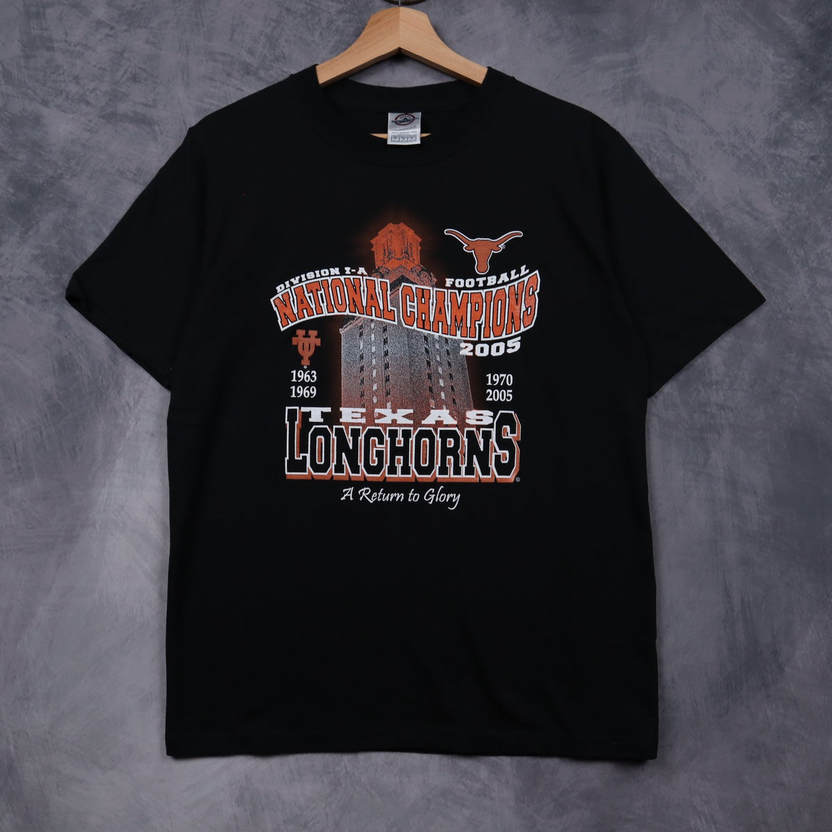 2005 Black Texas Longhorns National Champions Shirt 5955