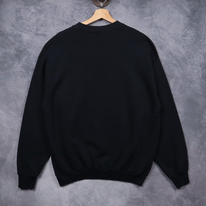 90s Black Dallas Stars Taz Hockey Crewneck Sweatshirt 5103