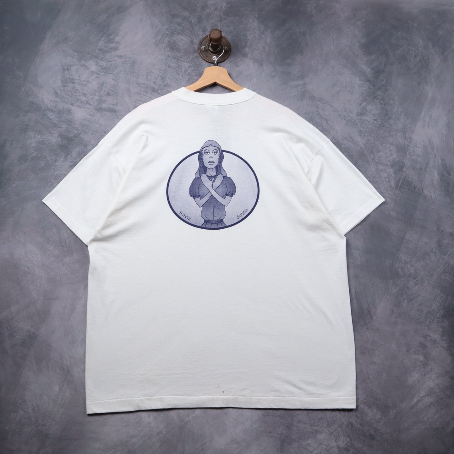 90s White Choking Ahogo Shirt 5334