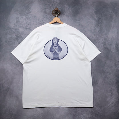 90s White Choking Ahogo Shirt 5334