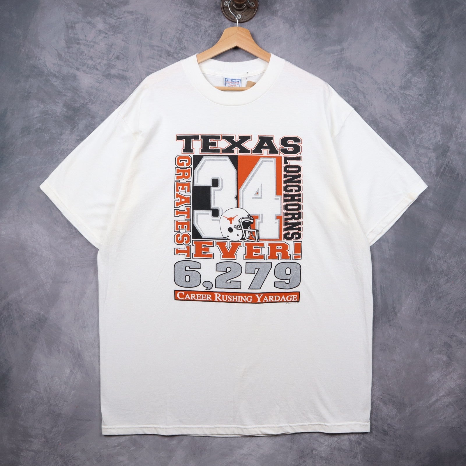 1998 White Texas Longhorns Ricky Williams Greatest Ever Shirt 5738