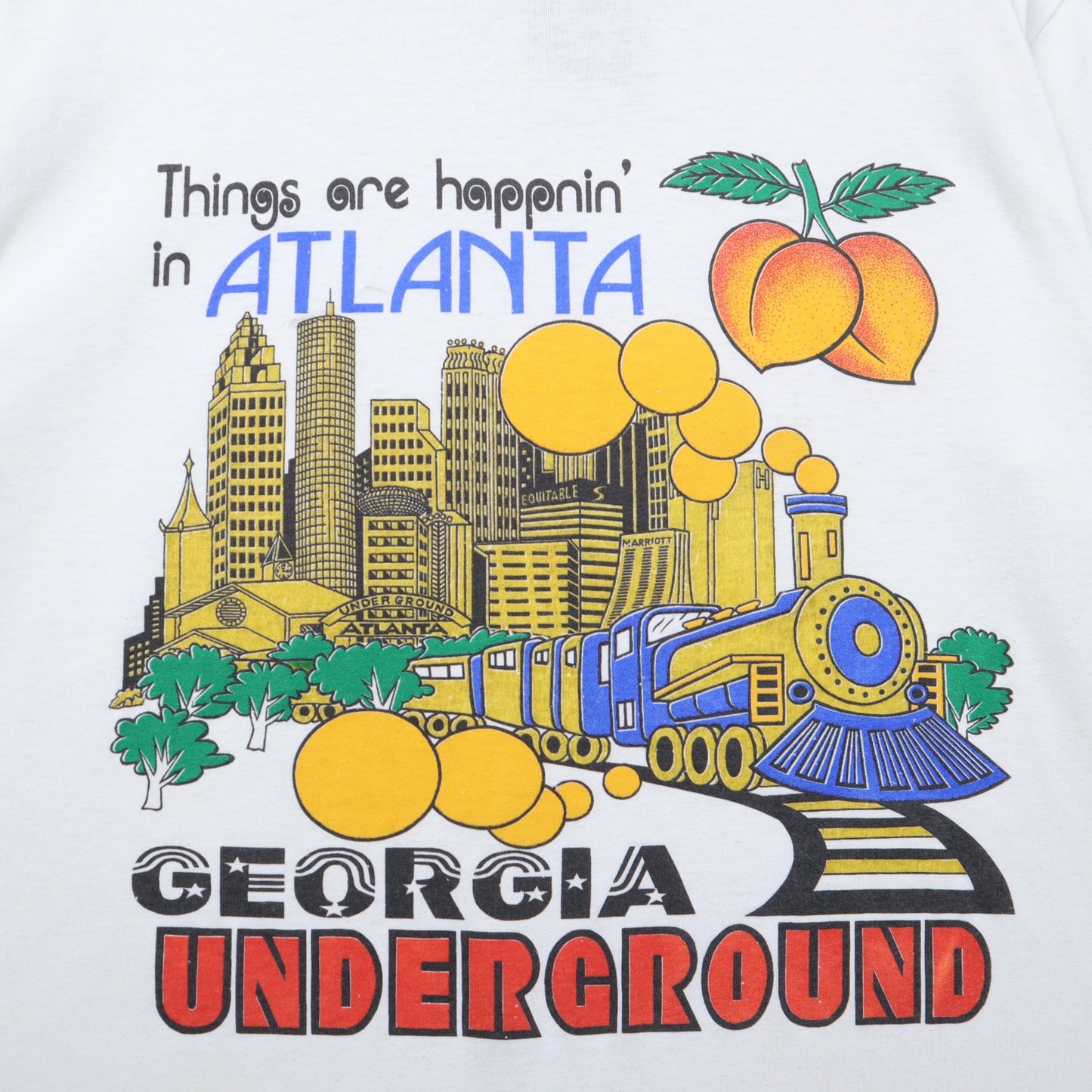 90s White Underground Atlanta Georgia Souvenir Shirt 5603