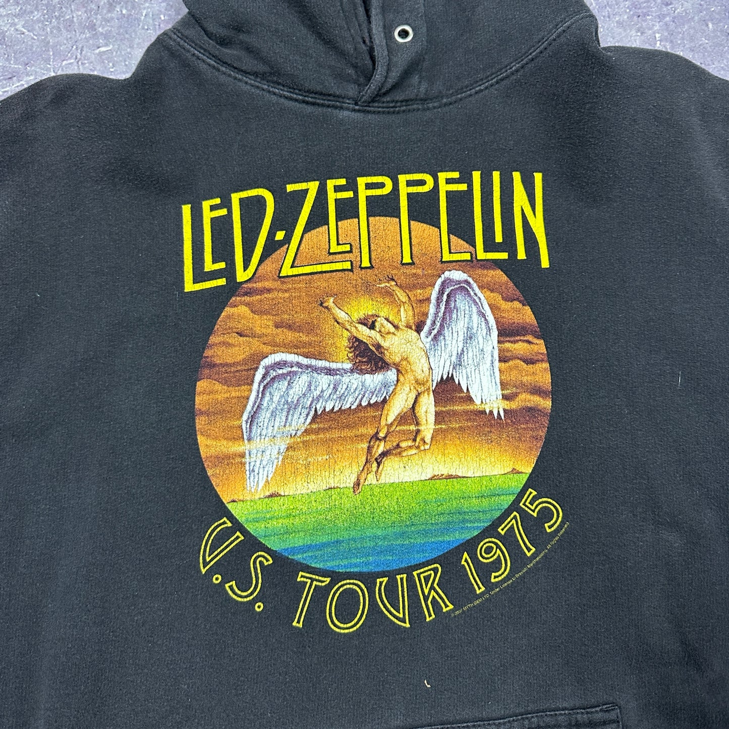 00s Led-Zeppelin U.S Tour 1975 Graphic Hoodie L AB52