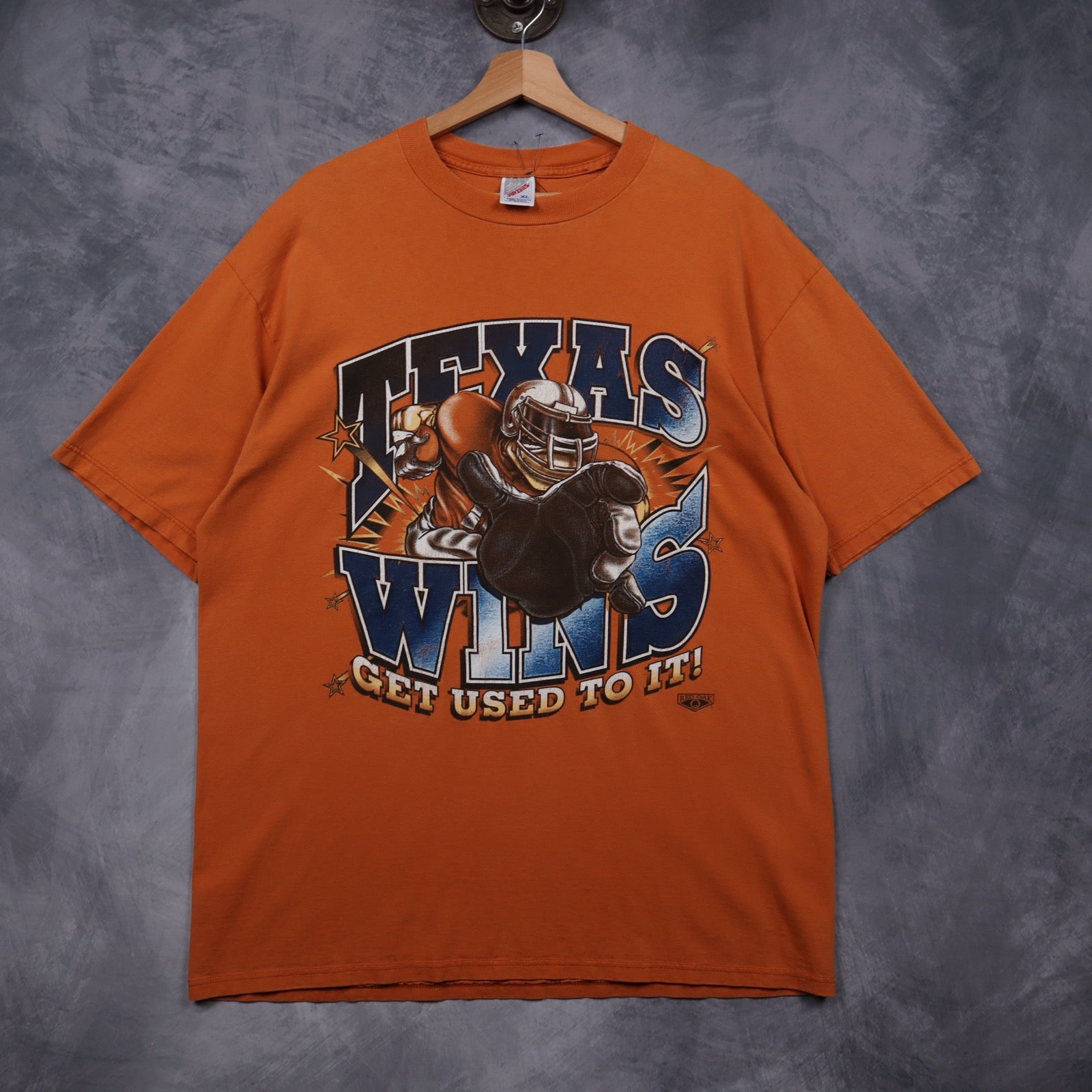 90s Orange Texas Wins Football Shirt 5867