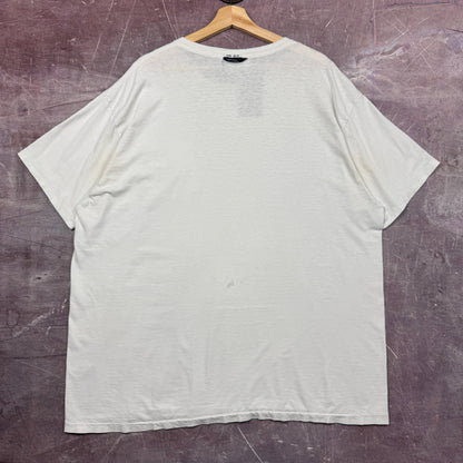 90s White Ralph Lauren Polo Bear Pocket Shirt 3729