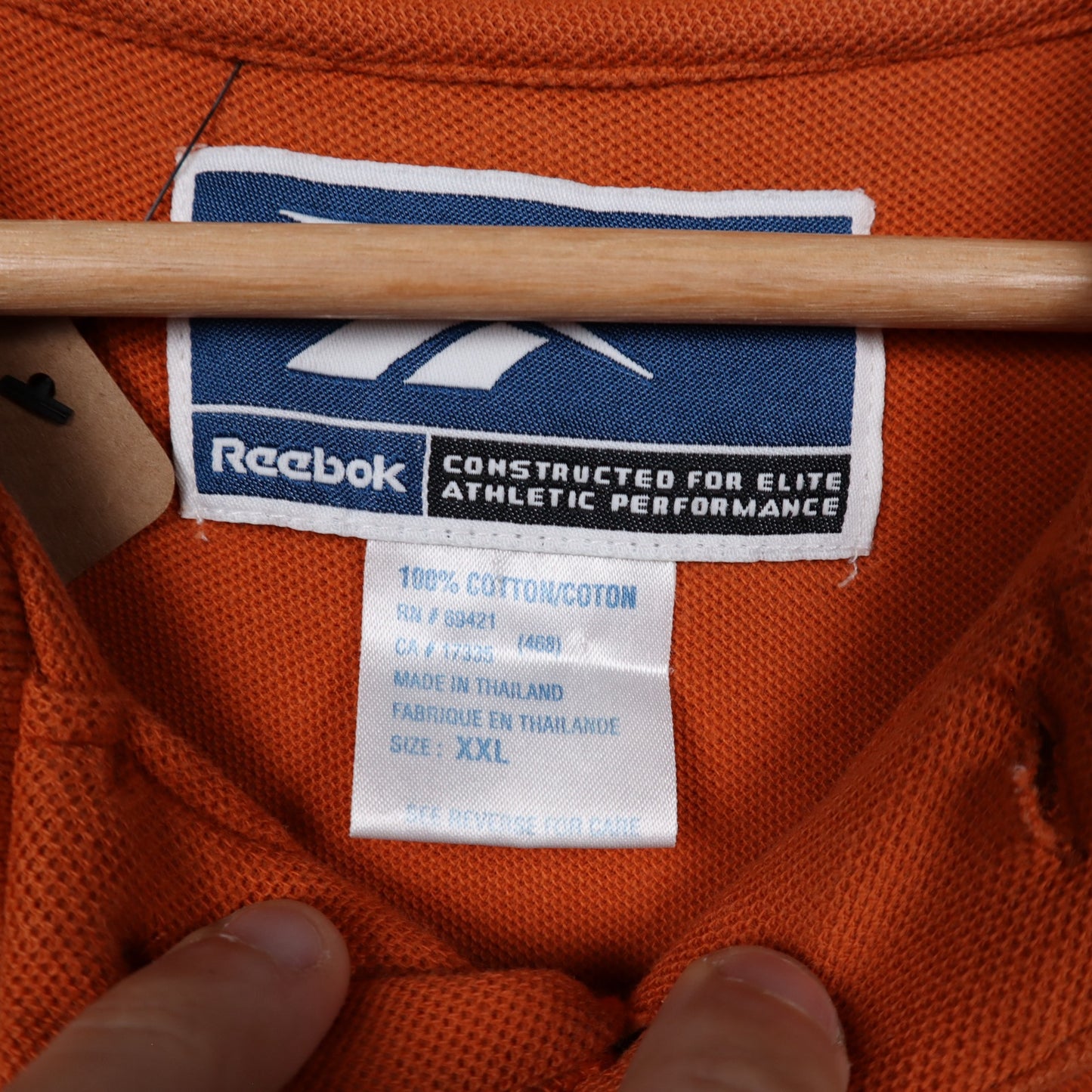 00s Burnt Orange Texas Longhorns Reebok Polo Shirt 5894