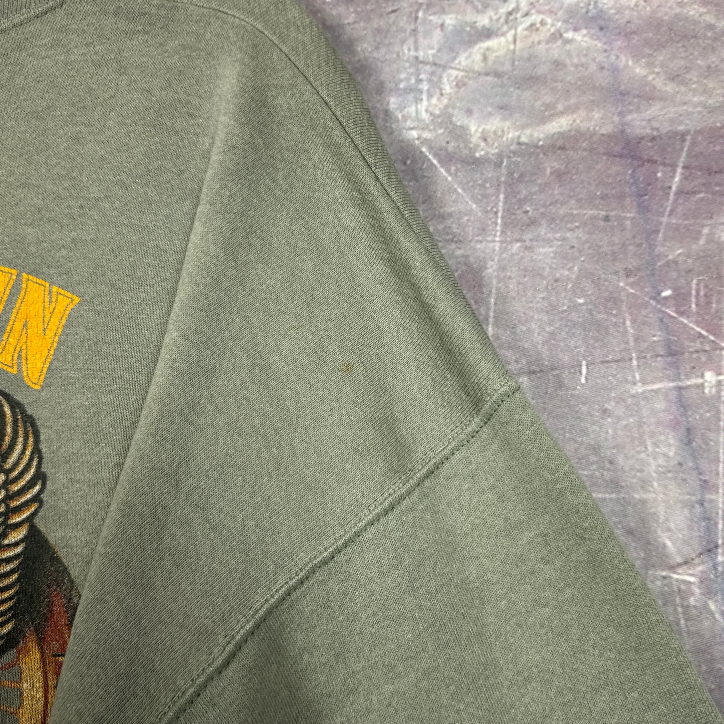 90s Olive Green Harley Davidson Sweatshirt 3089