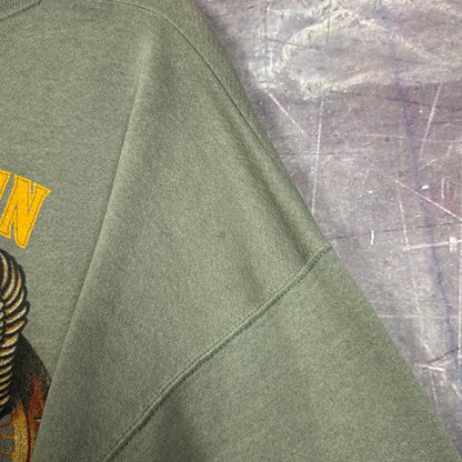 90s Olive Green Harley Davidson Sweatshirt 3089