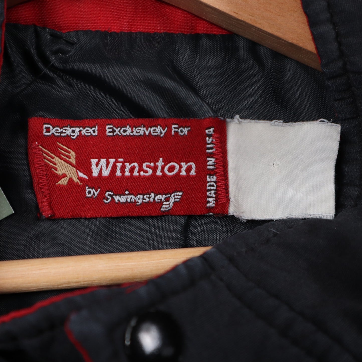 90s Black Winston Racing Team Jacket 4828