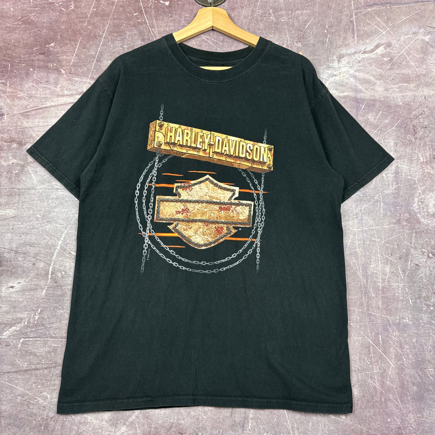 90s Black Harley Davidson Shirt 3173