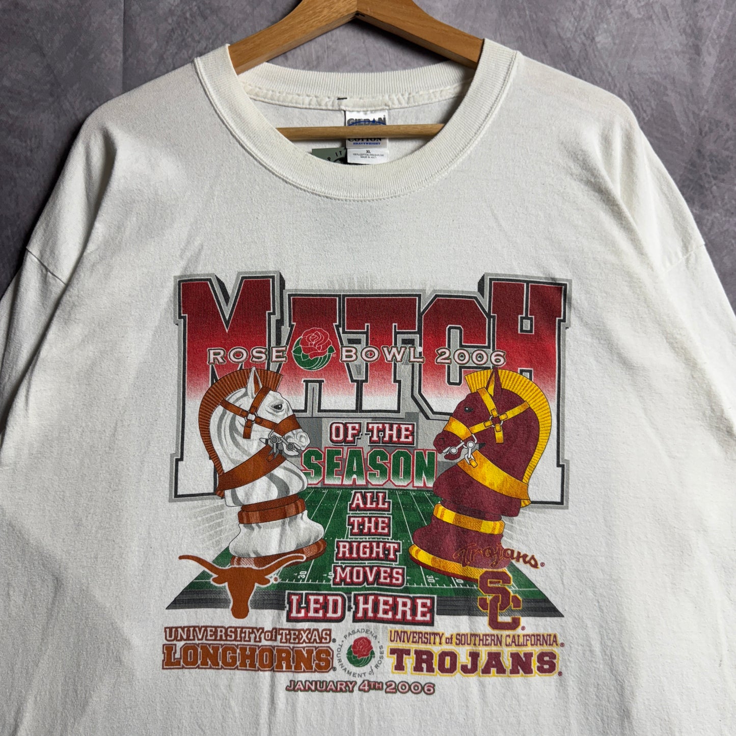 2006 White Texas Longhorns Rose Bowl Longsleeve Shirt 4588