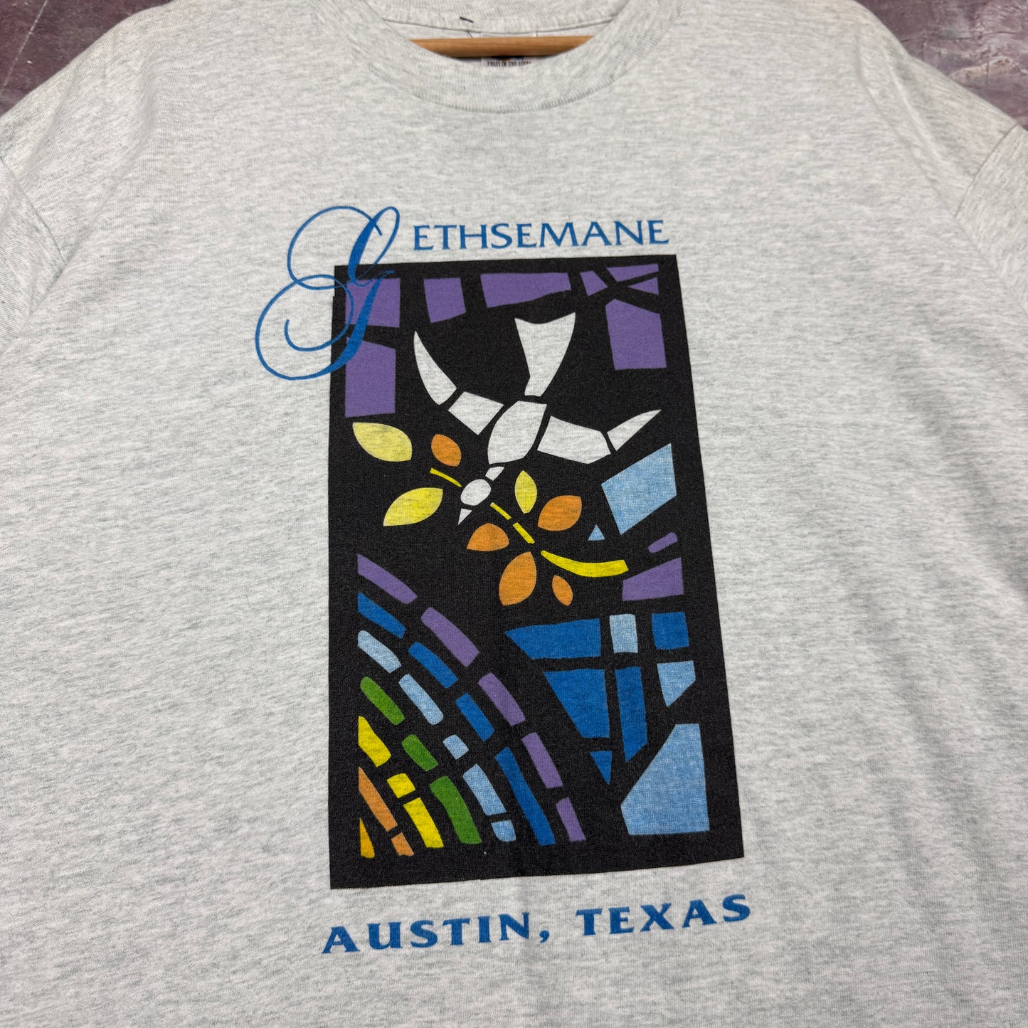 90s Grey Gethsemane Austin Texas Shirt 3672