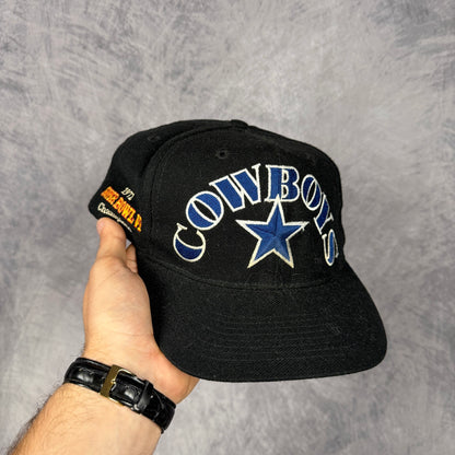 90s Black Dallas Cowboys Super Bowl Champions Snapback Hat 6806