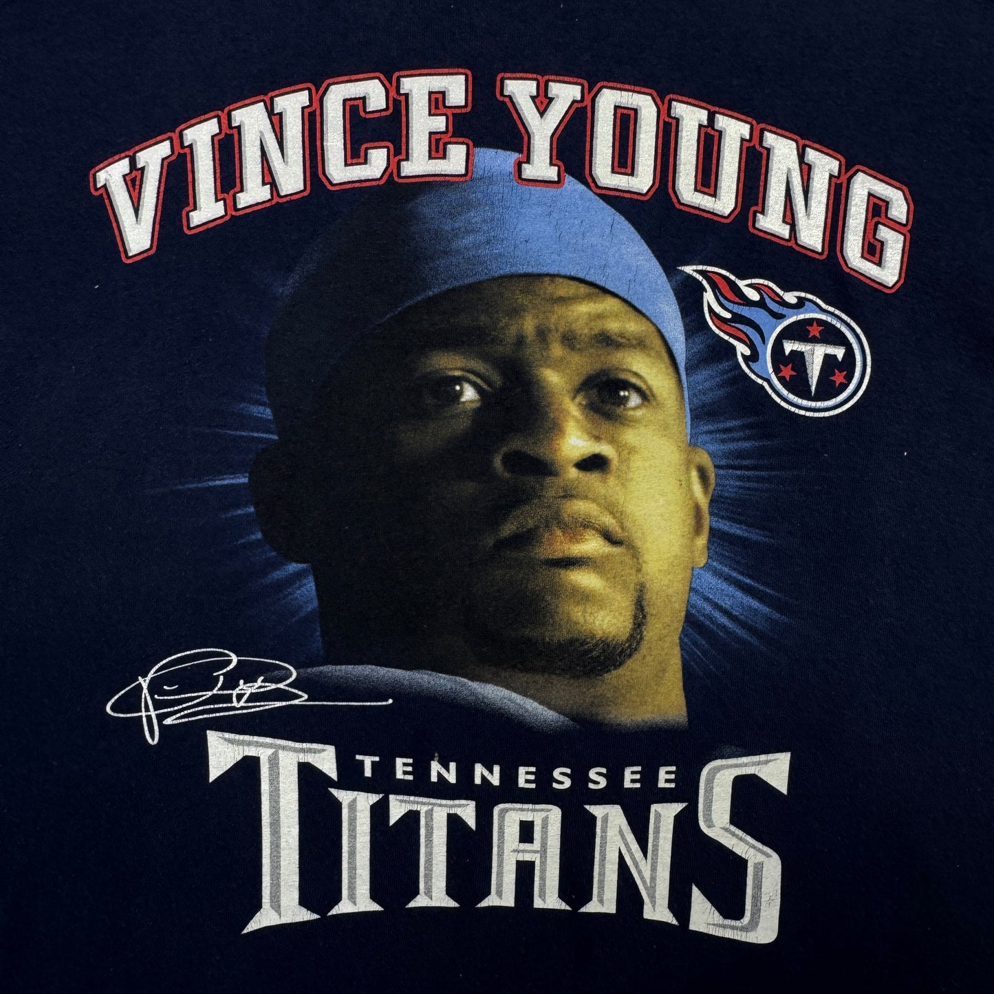 00s Blue Vince Young Shirt 4229