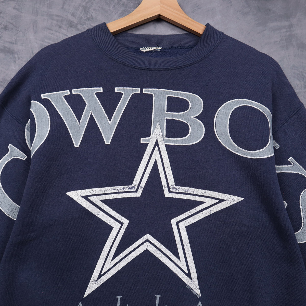 90s Navy Blue Dallas Cowboys Crewneck Sweatshirt 6615