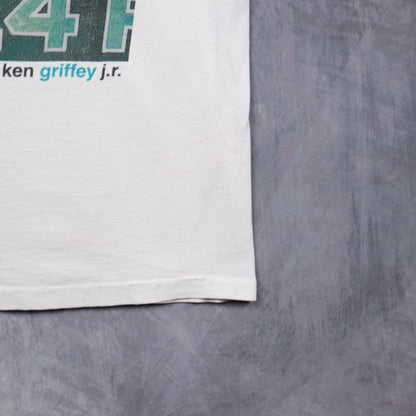 90s White Nike Ken Griffey Jr. Cause & Effect Shirt 5523
