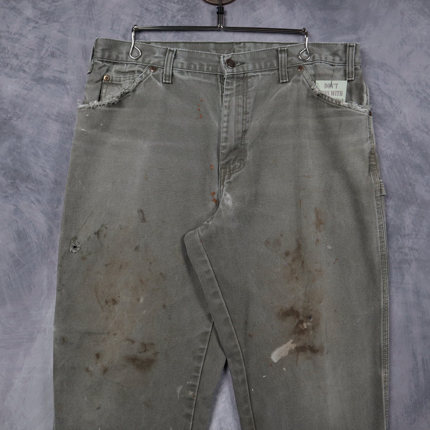 Y2K Faded Olive Dickies Carpenter Pants 5237