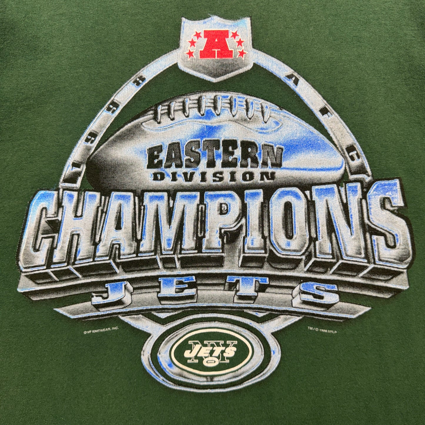 1998 Green New York Jets Shirt 4149