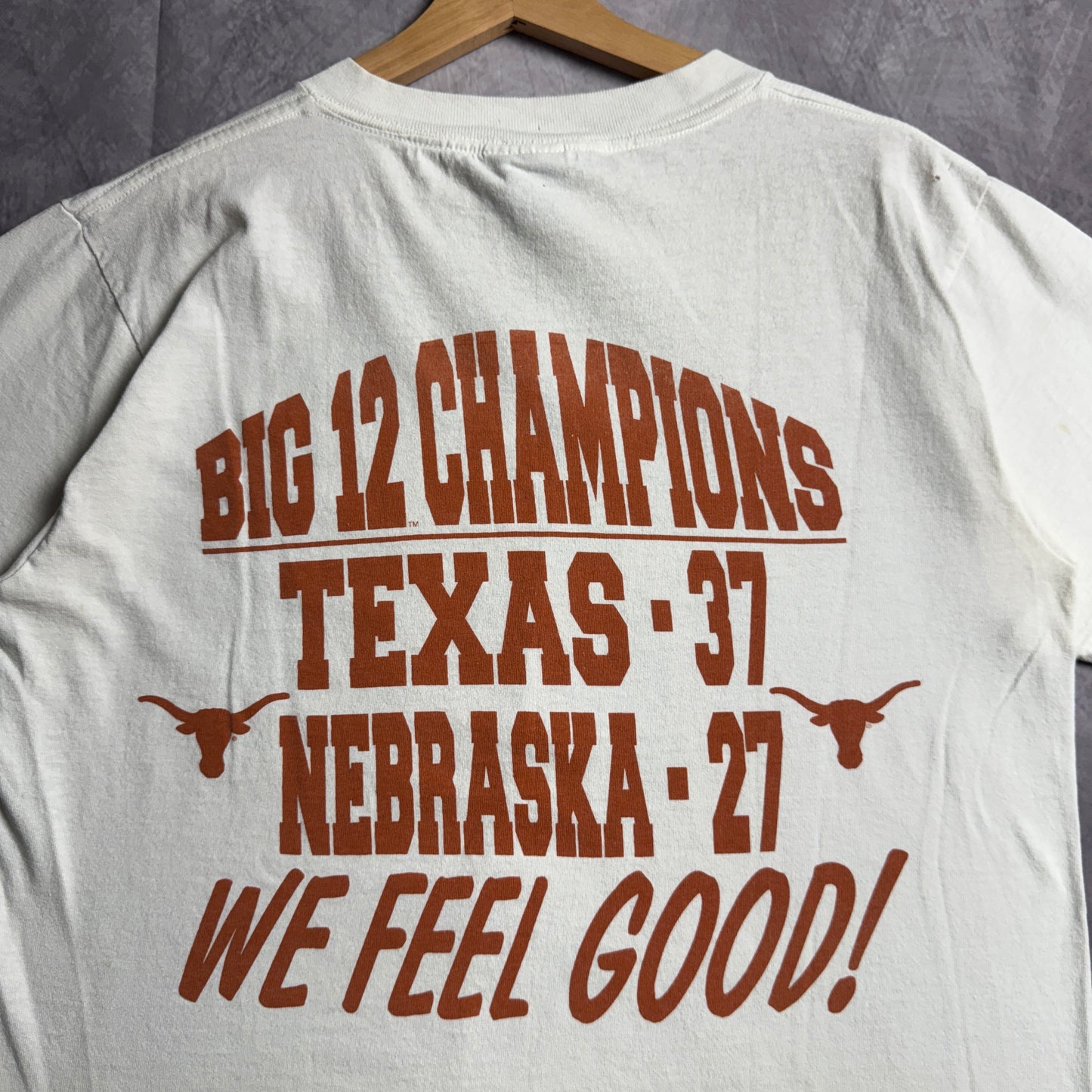1996 White Texas Longhorns Big 12 Conference Champions Shirt 4603