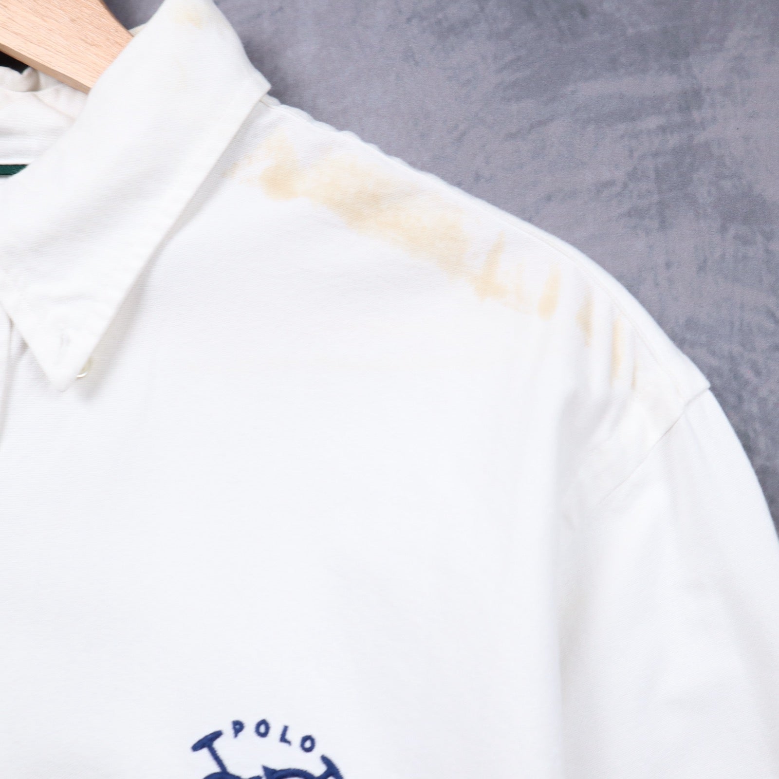 Early 2000s White Polo Ralph Lauren Crest Custom Fit Button Up Shirt 5545