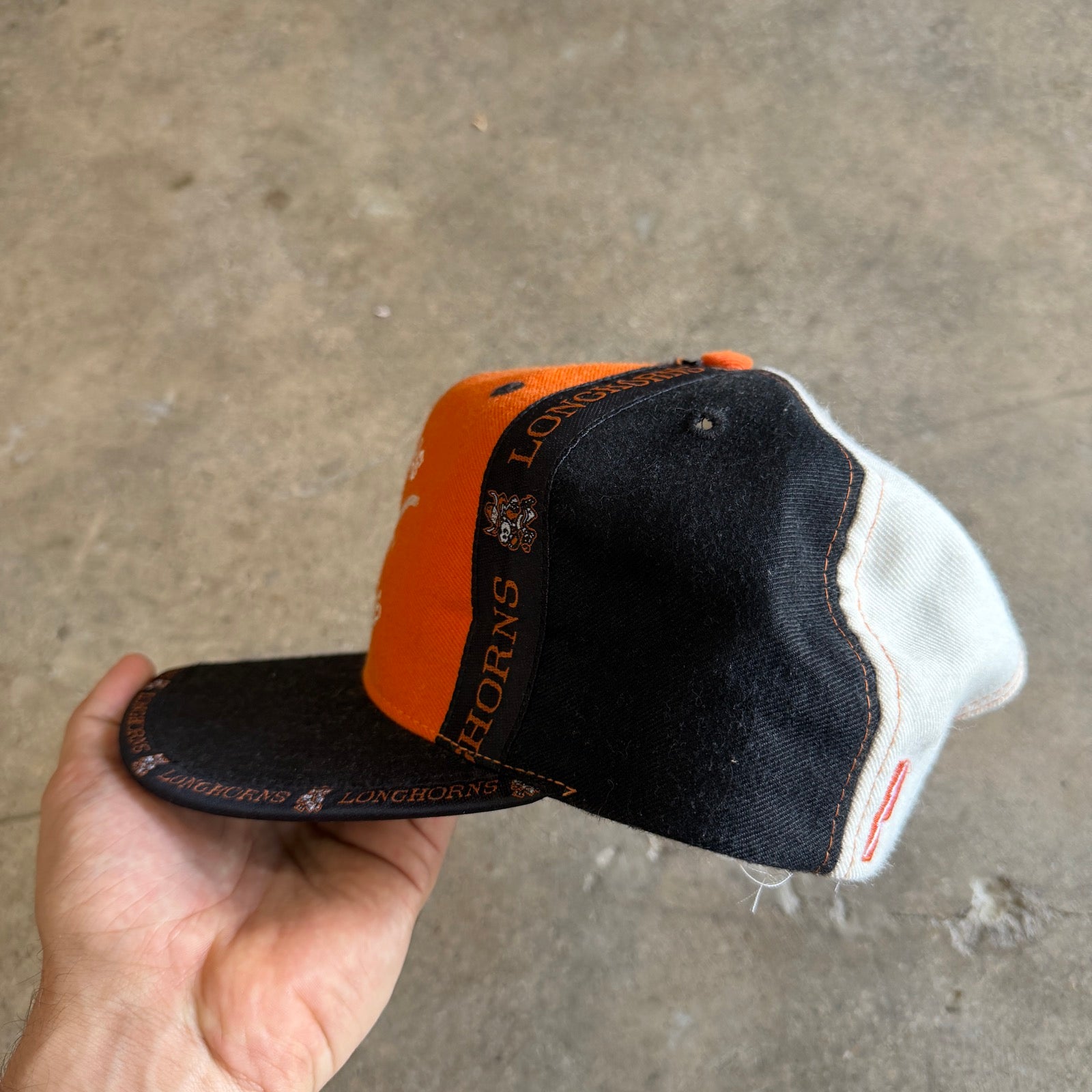 90s Orange Texas Longhorns Snapback Hat 5793