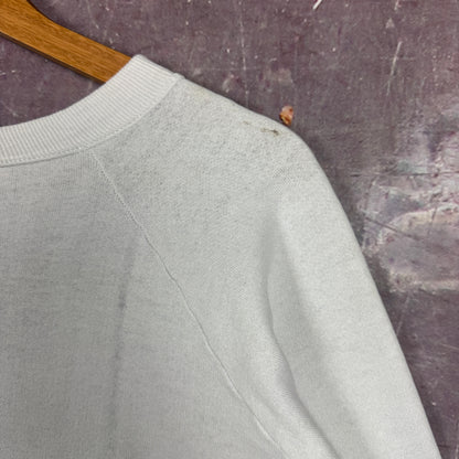 90s White UNC Tar Heels Sweatshirt 3397