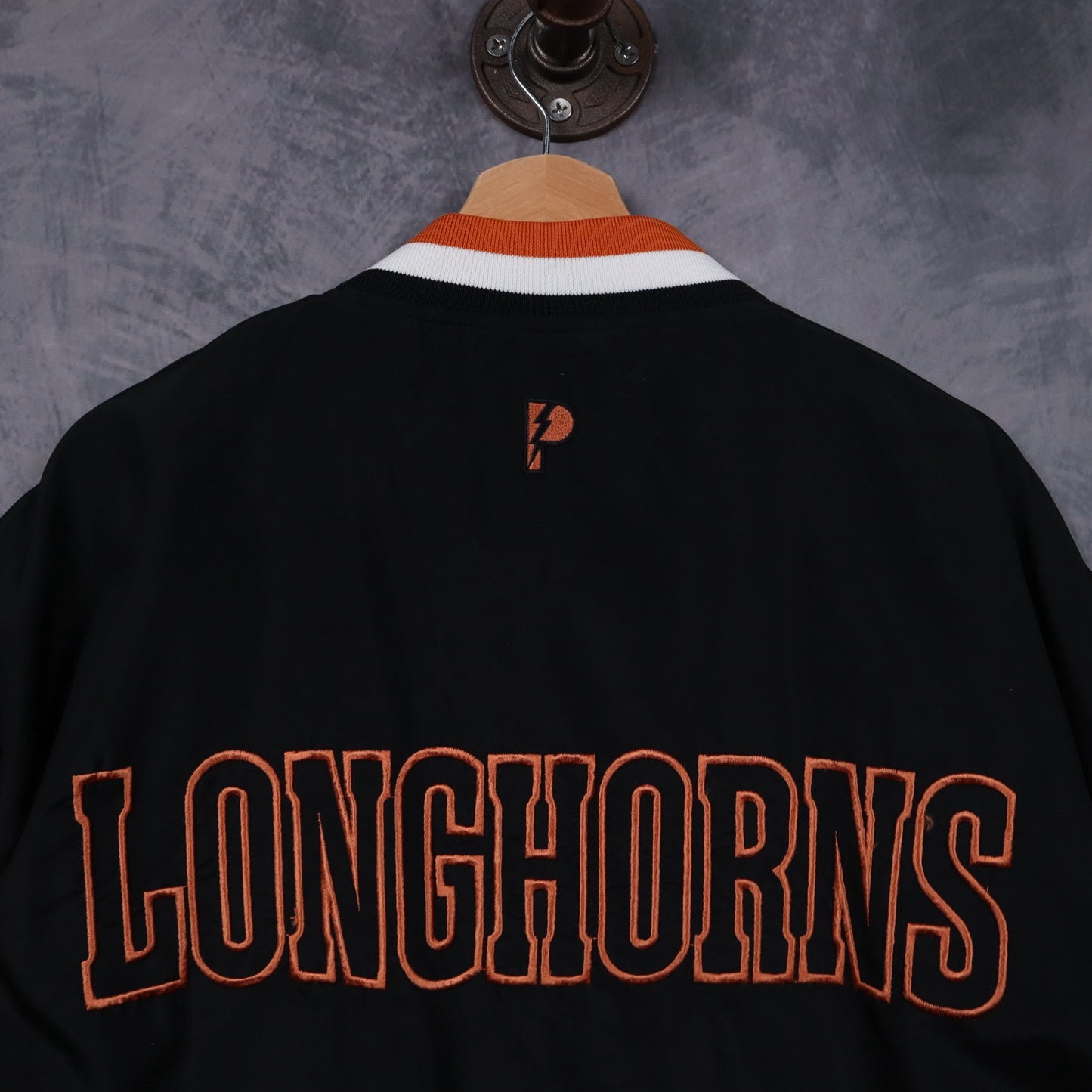 90s Black Texas Longhorns Pro Player Bomber Jacket 5944