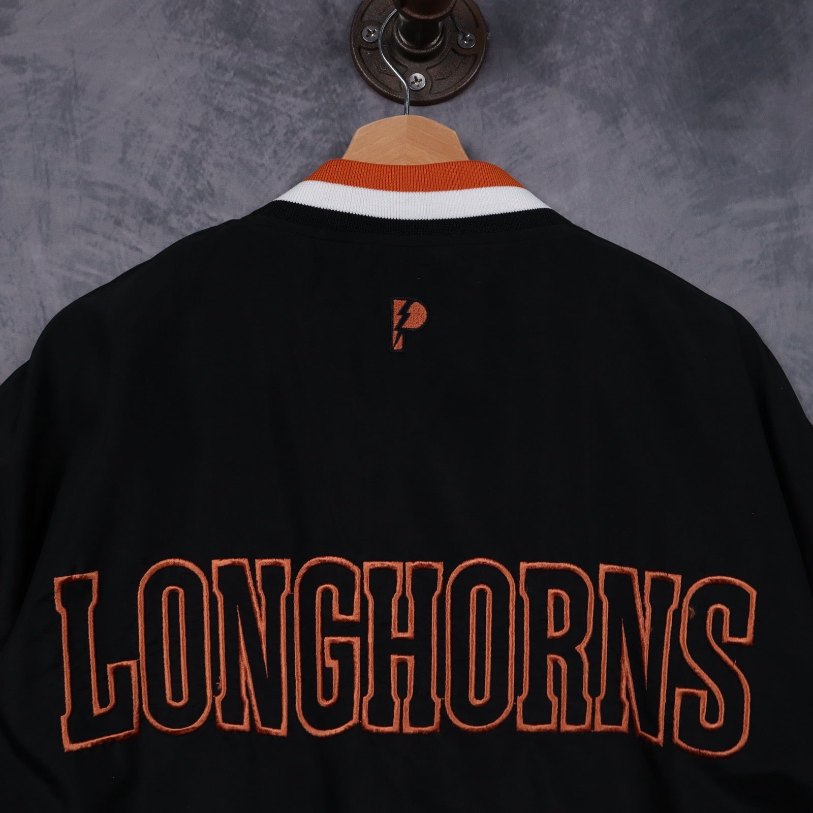 90s Black Texas Longhorns Pro Player Bomber Jacket 5944