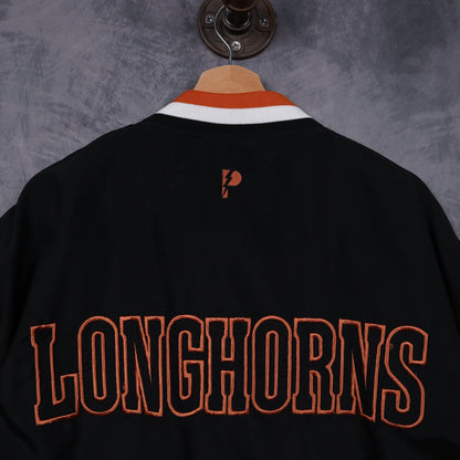 90s Black Texas Longhorns Pro Player Bomber Jacket 5944
