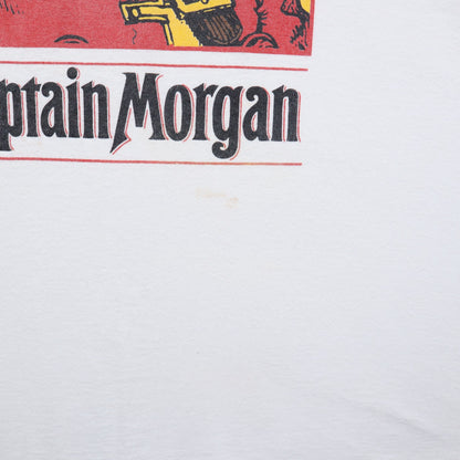 90s White Captain Morgan Shirt 5528