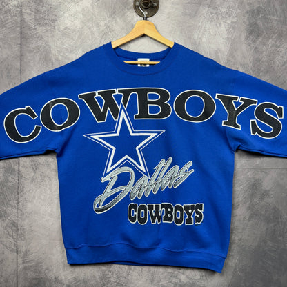 90s Blue Dallas Cowboys Crewneck Sweatshirt 4121