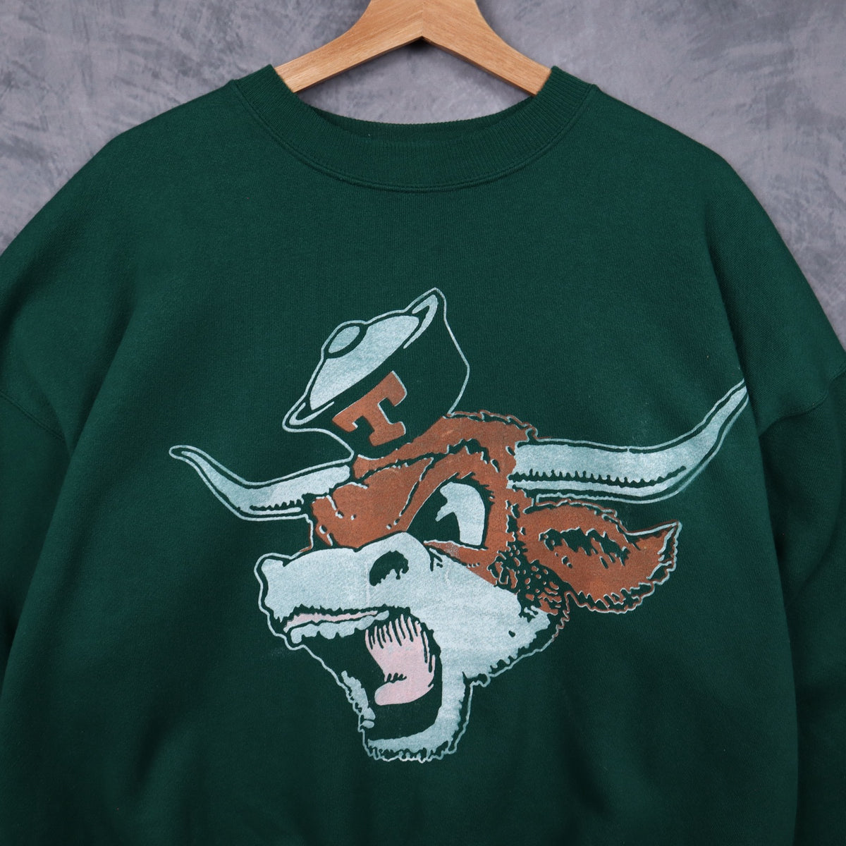 90s Green Texas Longhorns Crewneck Sweatshirt 5684