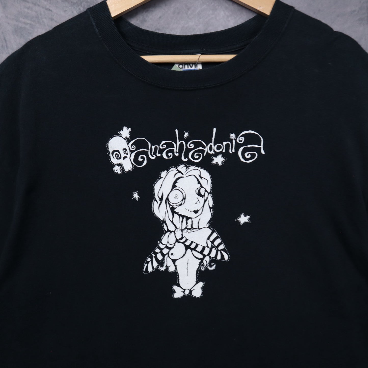 Early 2000s Black Anahedonia Gothic Doll Shirt 5435