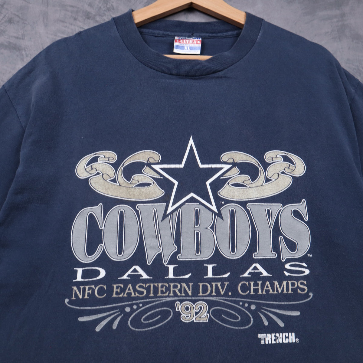 1992 Navy Blue Dallas Cowboys NFC Eastern Div. Champs Shirt 6649