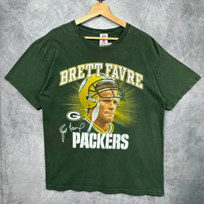 00s Green Brett Favre Green Bay Packers Shirt 4250