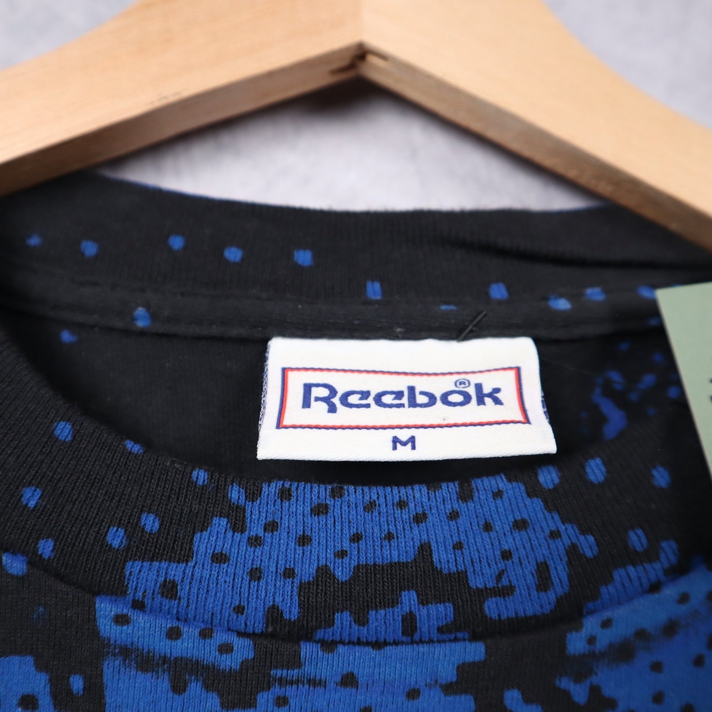 90s Blue Reebok Shaq All Over Print Shirt 4678