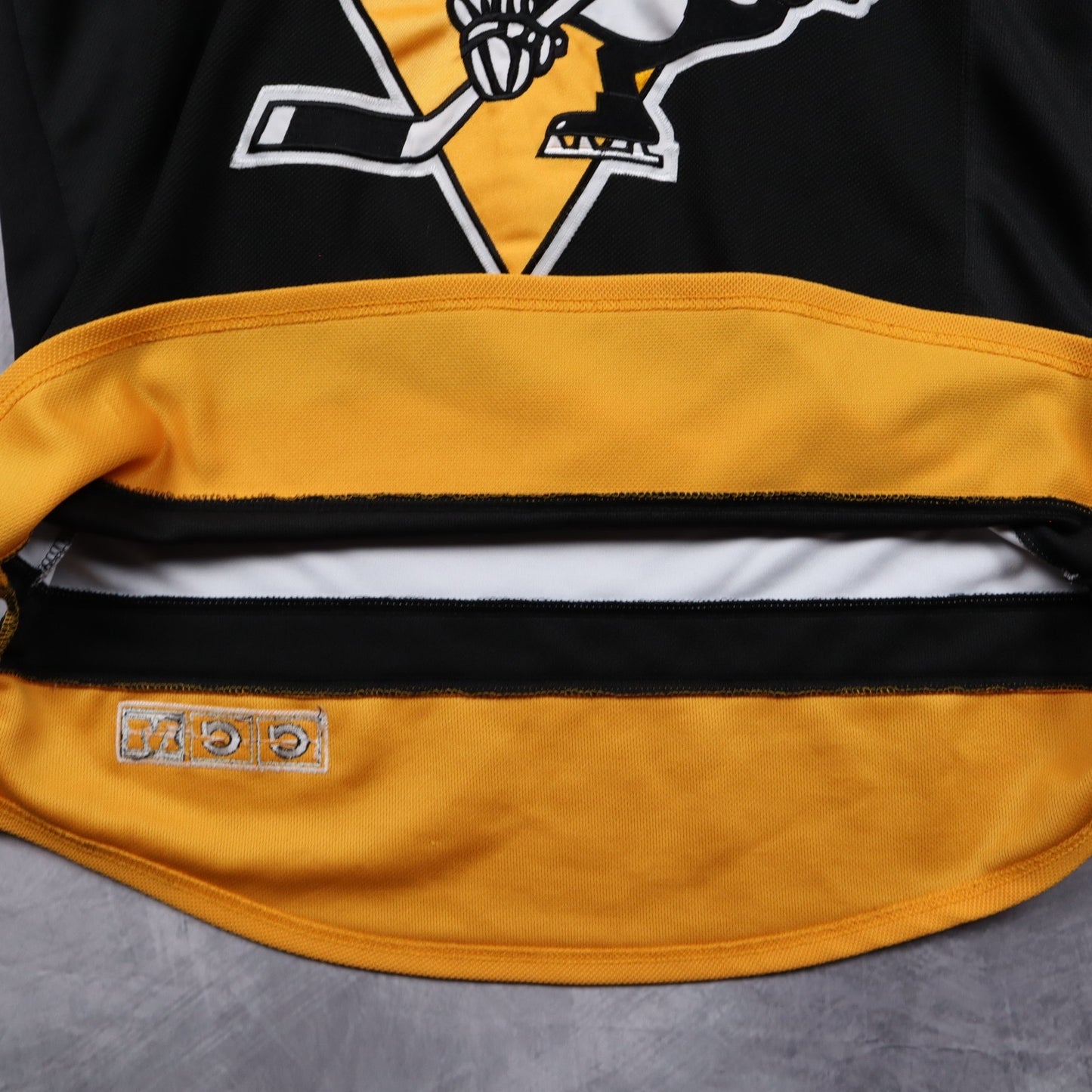 1992 Black Pittsburgh Penguins Lemieux Stanley Cup CCM Jersey 4830