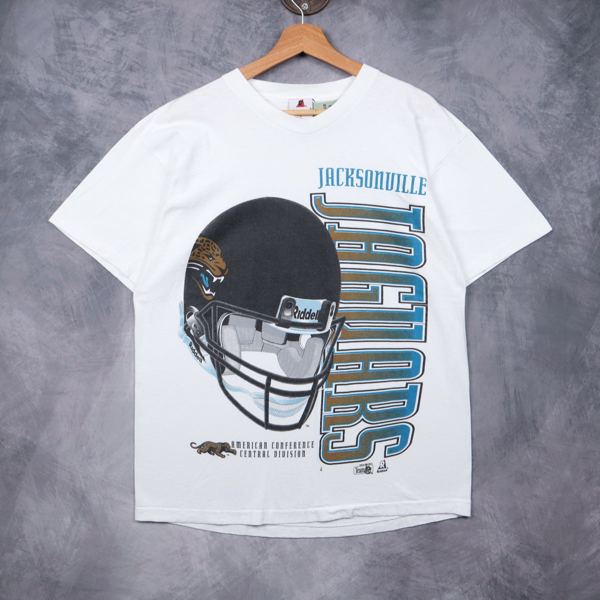 1995 White Jacksonville Jaguars Helmet Shirt 6683