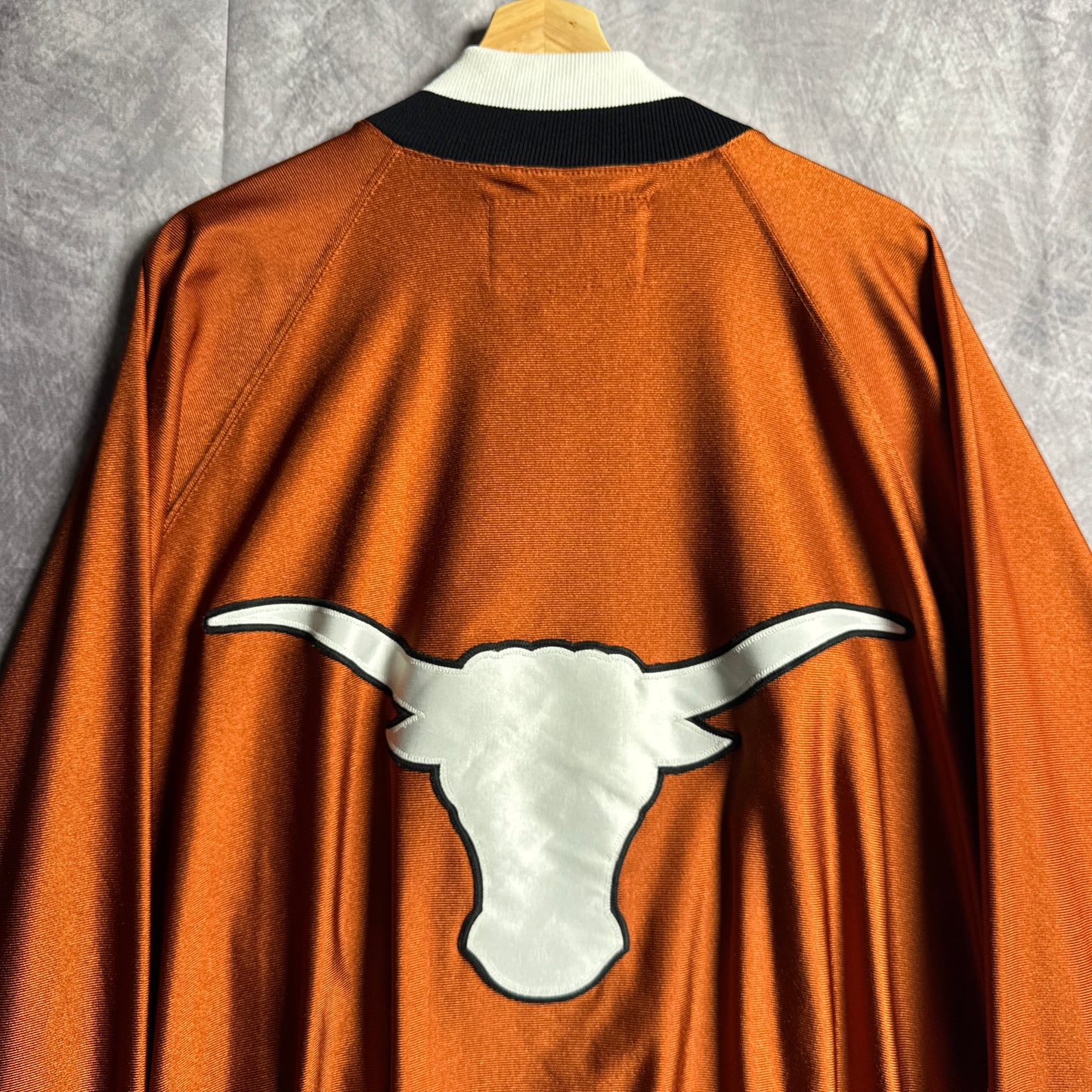 90s Orange Texas Longhorns Reebok Basketball Team Issue Warm Up 4478