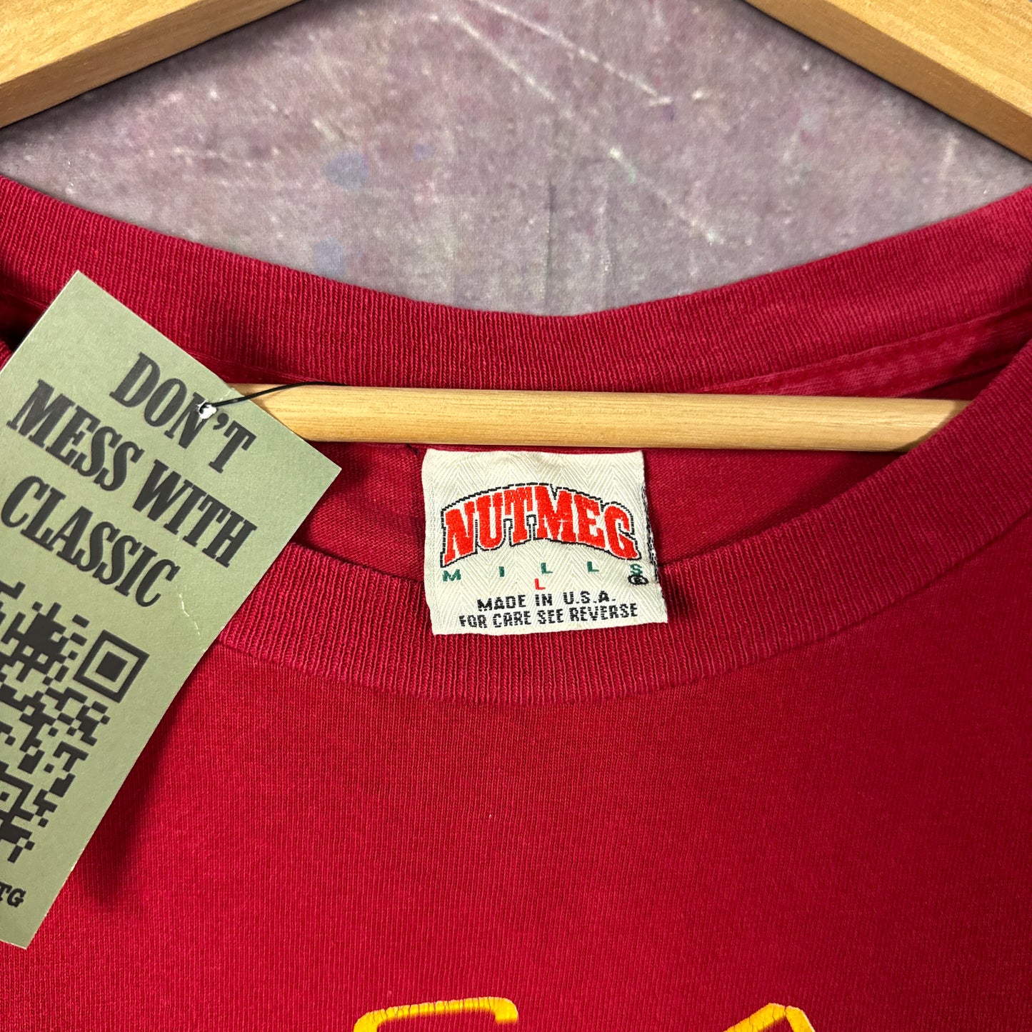 90s Red Chicago Wolves Shirt 3254