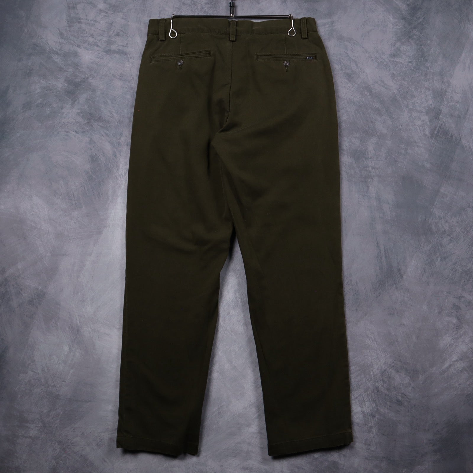 Y2K Olive Green Polo Ralph Lauren Classic Fit Chino Pants 5253